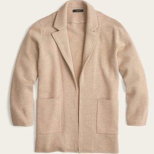 J.Crew Sophie open-front sweater-blazer XXS Khaki